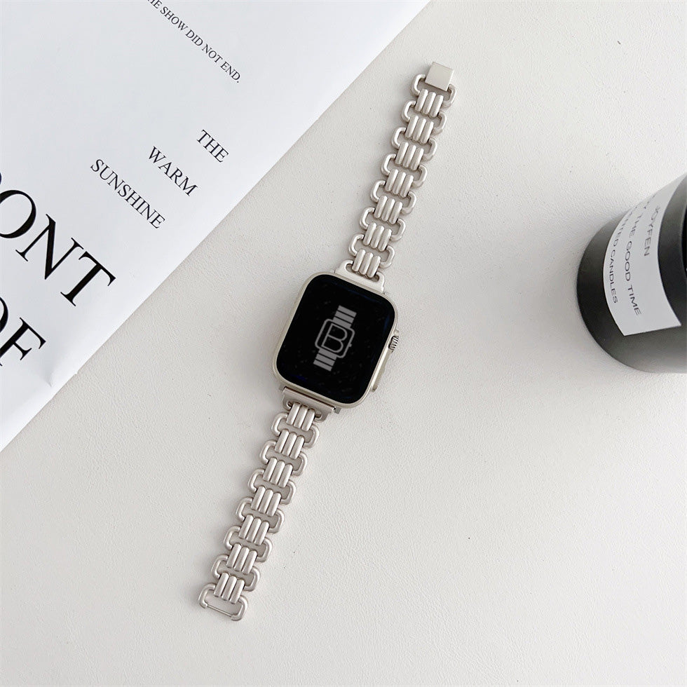 Starlight Luxury Chain Stainless Steel Apple Watch Strap Elegant