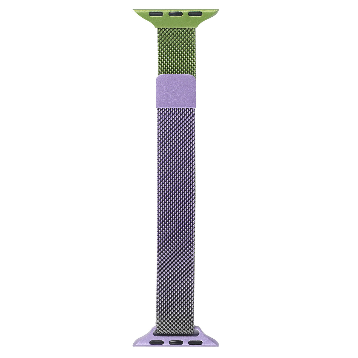 Slim Milanese Loop Band (For Apple Watch) Green & Lilac