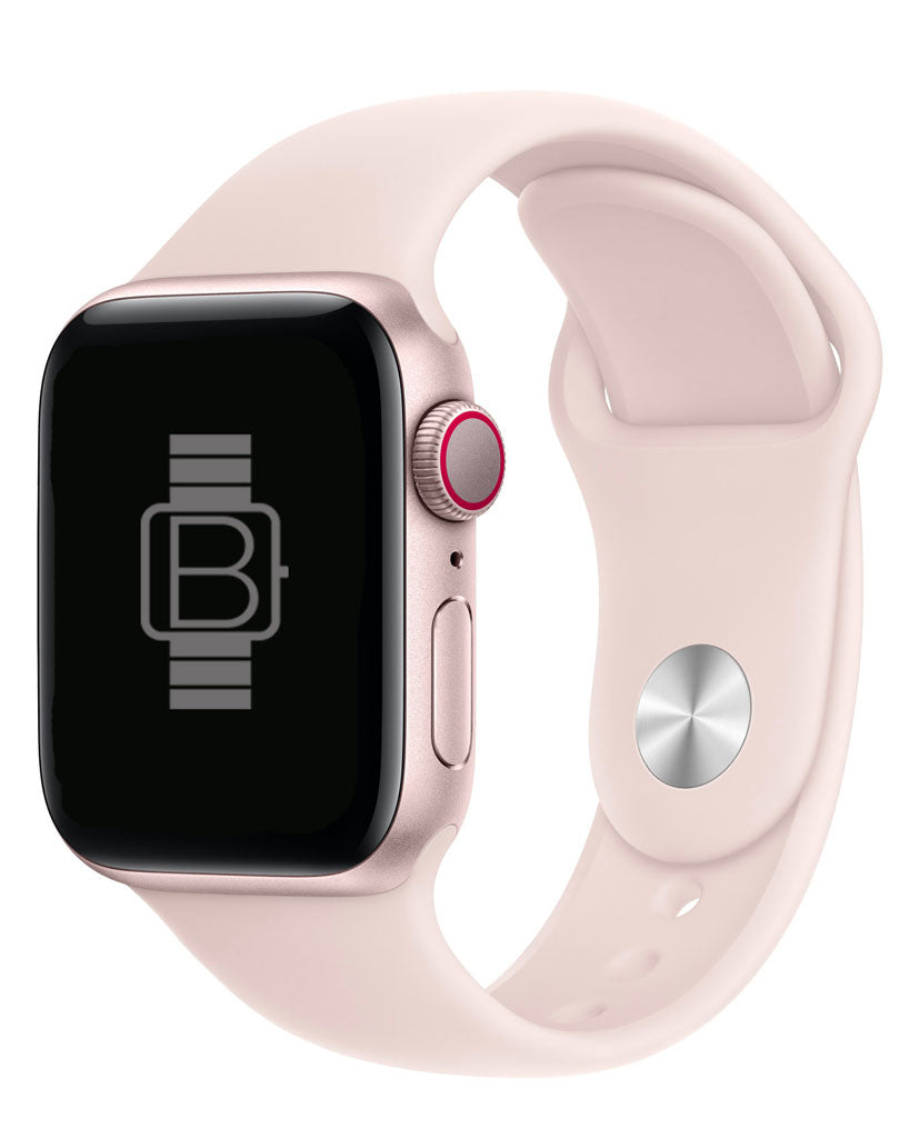 Light Blush Silicone Apple Watch Strap – All Sizes Generations