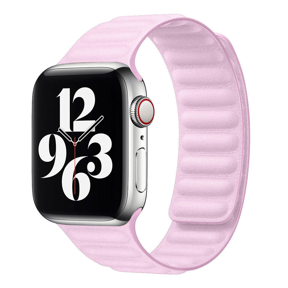 Magnetic Micro Twill Link Band For Apple Watch Light Pink