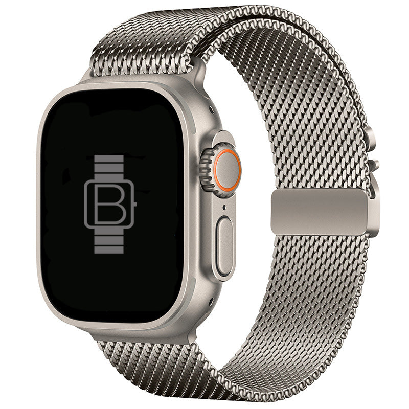 Titanium Milanese Loop Strap for Apple Watch | Secure