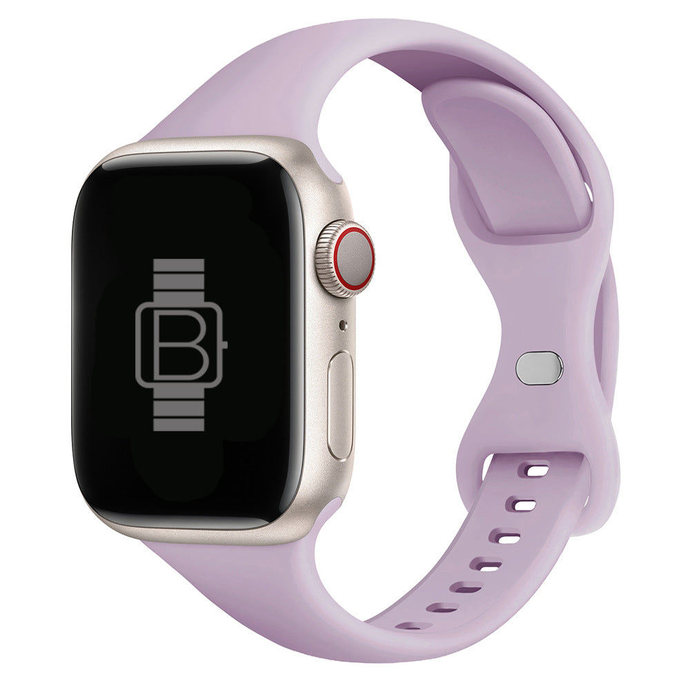 Slim Silicone Sport Band for Apple Watch – Light Purple – Bakers