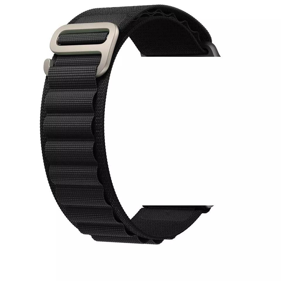 Alpine Loop Band (High Quality For Apple Watch) Black – Bakers