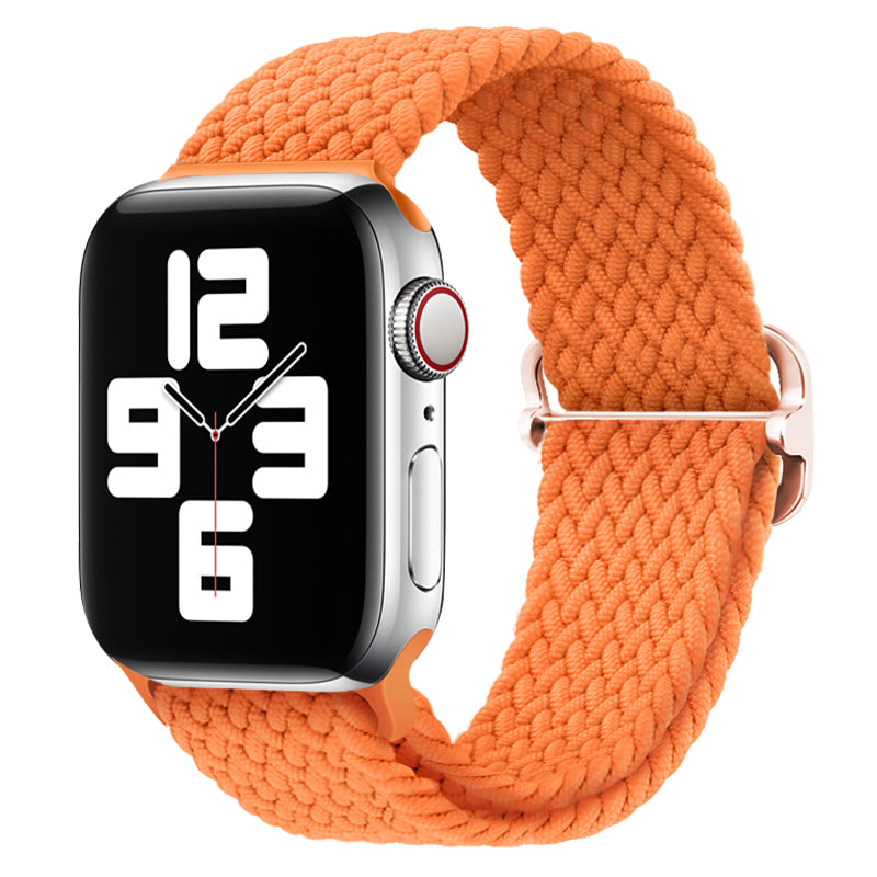 Braided Solo Loop Band High Quality Nylon For Apple Watch Orange