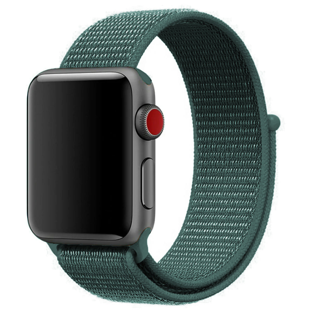 Nylon Woven Sport Loop Band (High Quality) Pine Green – Bakers