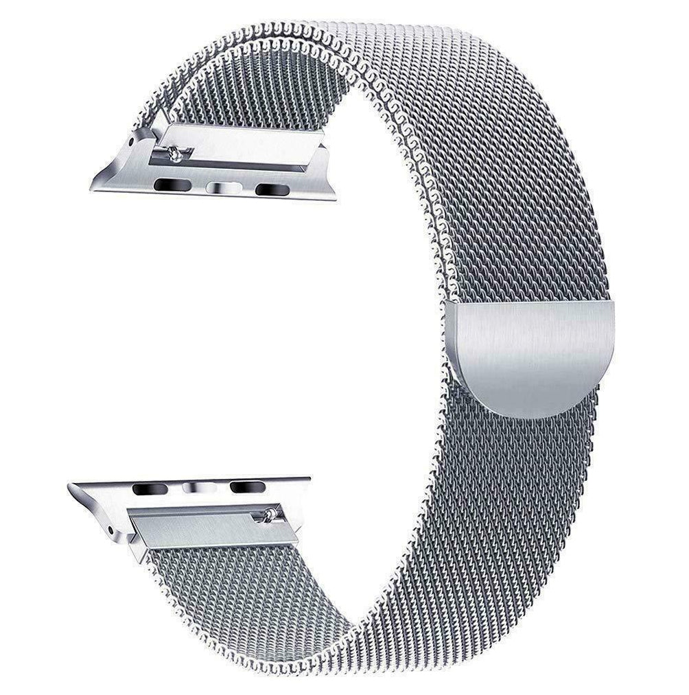 Magnetic Milanese Loop Band (For Apple Watch) Silver – Bakers