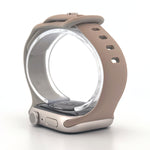Slim Silicone Sport Band (For Apple Watch) Milk Tea & Rock White