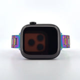 Slim Stainless Steel Band (For Apple Watch) Rainbow Oil Slick