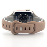 Slim Silicone Sport Band (For Apple Watch) Milk Tea & Rock White