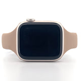 Slim Silicone Sport Band (For Apple Watch) Milk Tea & Rock White