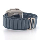 Alpine Loop Band (High Quality For Titanium Apple Watch Ultra) Glacier Blue
