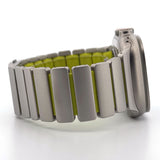 Hybrid Magnetic Titanium & Silicone Fusion Band (For Apple Watch) - Titanium & Green