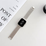 Honeycomb Slim Stainless Steel Band (For Apple Watch) Starlight