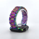 Slim Stainless Steel Band (For Apple Watch) Rainbow Oil Slick