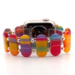 Resin Stretch Bracelet (For Apple Watch) Rainbow