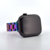 Slim Stainless Steel Band (For Apple Watch) Rainbow Oil Slick