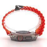 Ocean Style Nylon Band (High Quality For Apple Watch) Orange