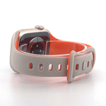 Slim Silicone Sport Band (For Apple Watch) Starlight & Orange