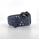 Silicone Nike Style Sport Band (For Apple Watch) Blue Ribbon