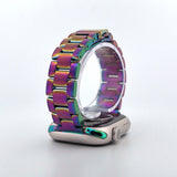 Slim Stainless Steel Band (For Apple Watch) Rainbow Oil Slick