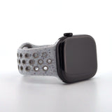 Silicone Nike Style Sport Band (For Apple Watch) Veiled Grey