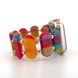 Resin Stretch Bracelet (For Apple Watch) Rainbow