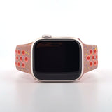 Silicone Nike Style Sport Band (For Apple Watch) Alpenglow Pink