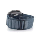 Alpine Loop Band (High Quality For Black Apple Watch Ultra) Glacier Blue