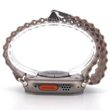 Ocean Style Nylon Band (High Quality For Apple Watch) White/Light Grey