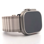 Ocean Style Nylon Band (High Quality For Apple Watch) White/Light Grey