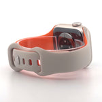 Slim Silicone Sport Band (For Apple Watch) Starlight & Orange
