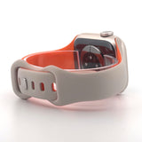 Slim Silicone Sport Band (For Apple Watch) Starlight & Orange