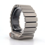 Hybrid Magnetic Titanium & Silicone Fusion Band (For Apple Watch) - Titanium & Black