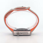 Slim Silicone Sport Band (For Apple Watch) Starlight & Orange