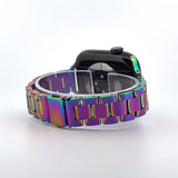 Slim Stainless Steel Band (For Apple Watch) Rainbow Oil Slick
