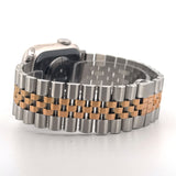 Jubilee Stainless Steel Band (For Apple Watch) Silver & Rose Gold