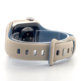 Slim Silicone Sport Band (For Apple Watch) Antique White & Mist Blue