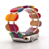 Resin Stretch Bracelet (For Apple Watch) Rainbow