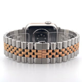 Jubilee Stainless Steel Band (For Apple Watch) Silver & Rose Gold