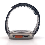 Magnetic Linked Bracelet Stainless Steel Band (For Apple Watch) Titanium Grey
