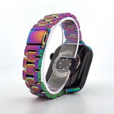 Slim Stainless Steel Band (For Apple Watch) Rainbow Oil Slick