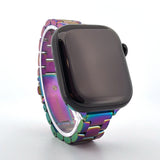 Slim Stainless Steel Band (For Apple Watch) Rainbow Oil Slick