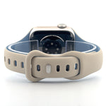 Slim Silicone Sport Band (For Apple Watch) Antique White & Mist Blue
