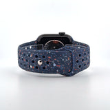 Silicone Nike Style Sport Band (For Apple Watch) Blue Ribbon