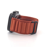 Alpine Loop Band (High Quality For Black Apple Watch Ultra) Terra Cotta