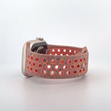 Silicone Nike Style Sport Band (For Apple Watch) Alpenglow Pink