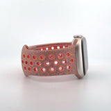 Silicone Nike Style Sport Band (For Apple Watch) Alpenglow Pink