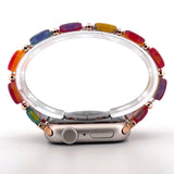 Resin Stretch Bracelet (For Apple Watch) Rainbow