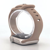 Slim Silicone Sport Band (For Apple Watch) Milk Tea