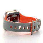 Slim Silicone Sport Band (For Apple Watch) Light Grey & Orange